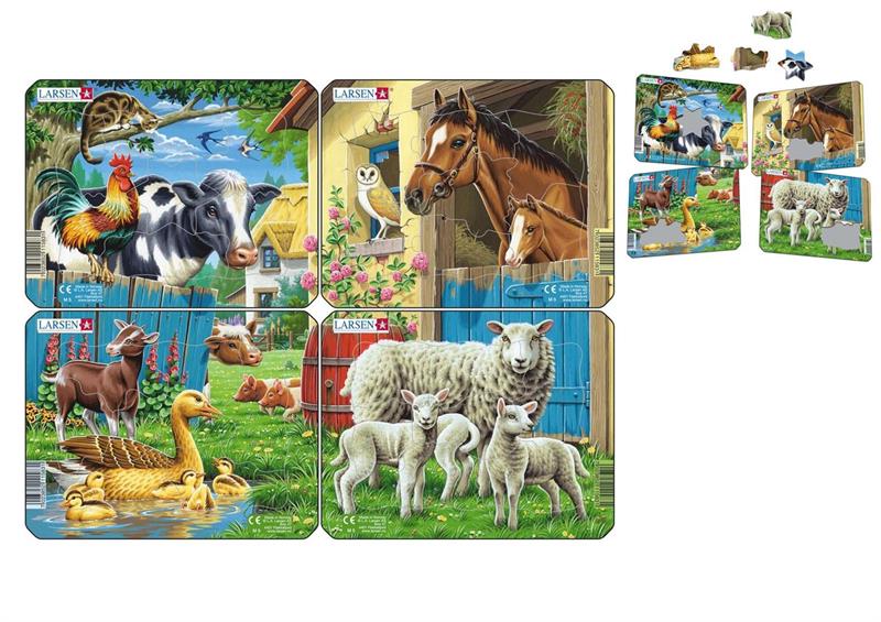 Farm Animals Puzzle Asst.